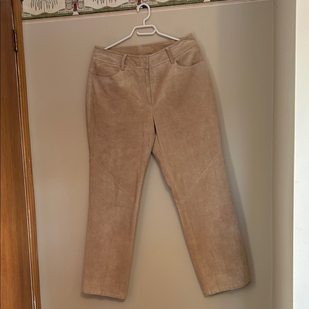 Spiegal 100% suede lpants with Polyester lining size 12 in very good condition